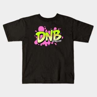 DNB - Junglist Splat (pink/green) Kids T-Shirt